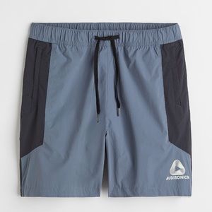 Regular Fit Color-Block Nylon Shorts
